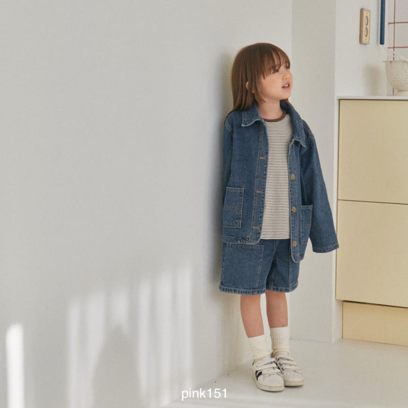 Pink151 - Korean Children Fashion - #kidsstore - Two Pocket Denim Jacket - 2