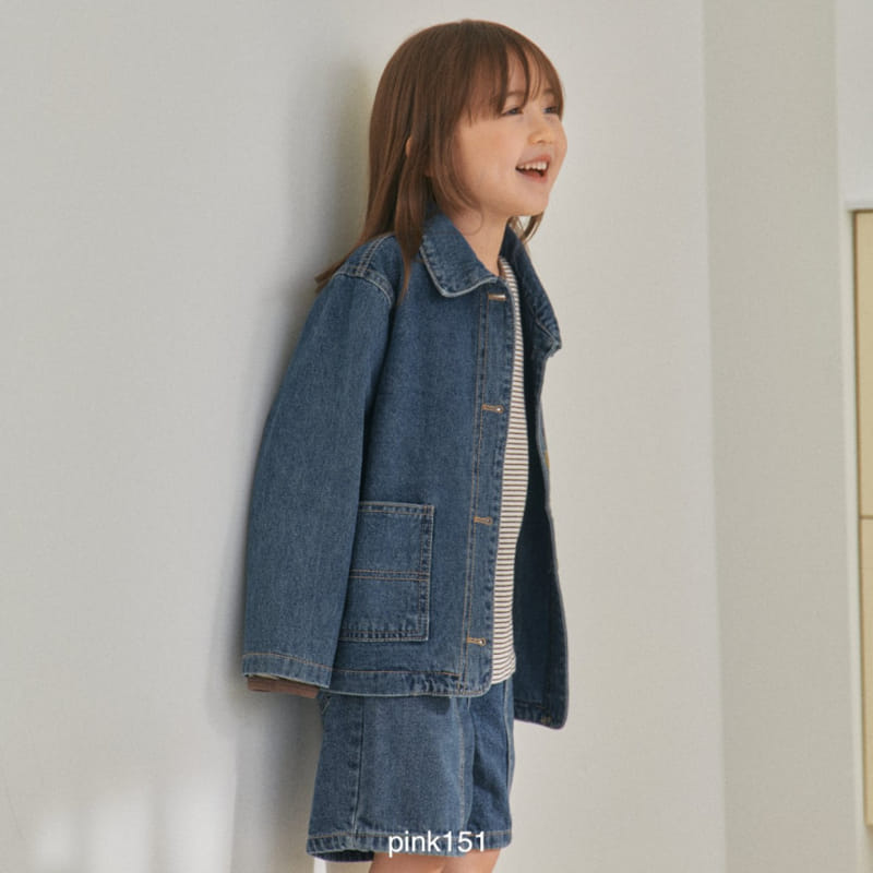 Pink151 - Korean Children Fashion - #kidzfashiontrend - Two Pocket Denim Jacket - 3