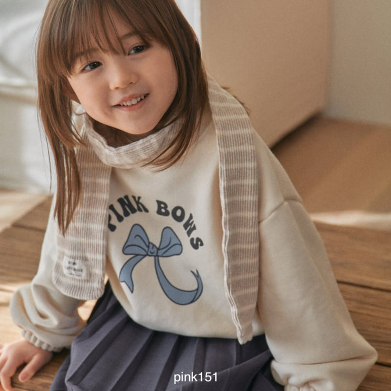 Pink151 - Korean Children Fashion - #magicofchildhood - Ribbon Sweatshirt