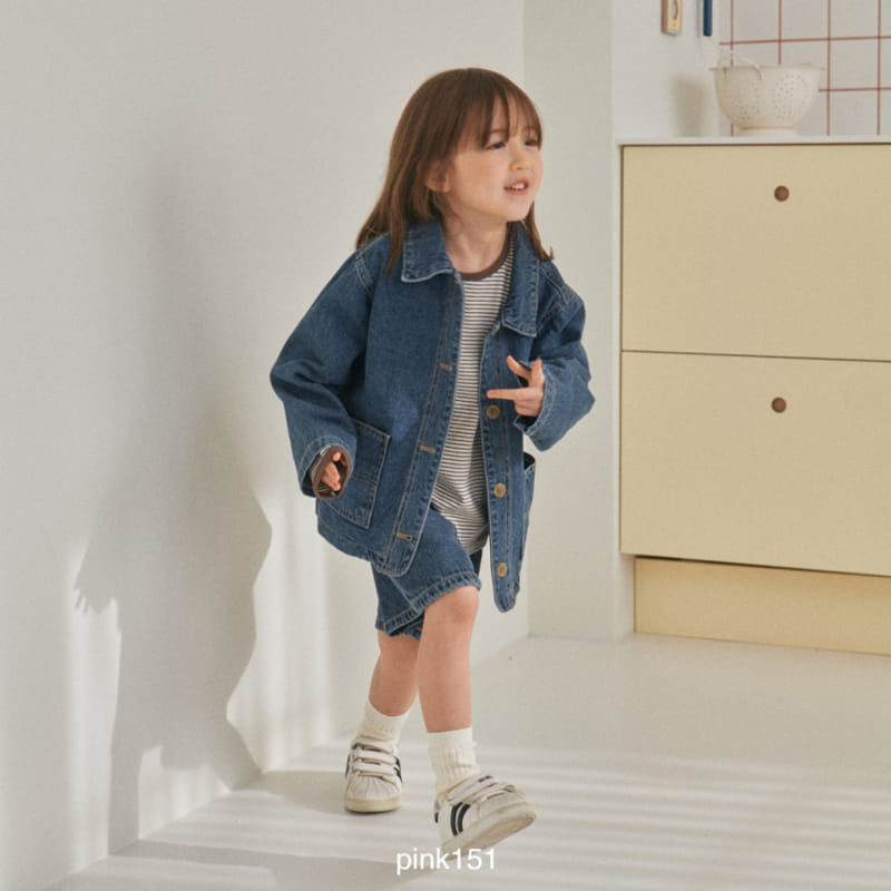 Pink151 - Korean Children Fashion - #magicofchildhood - Two Pocket Denim Jacket - 6