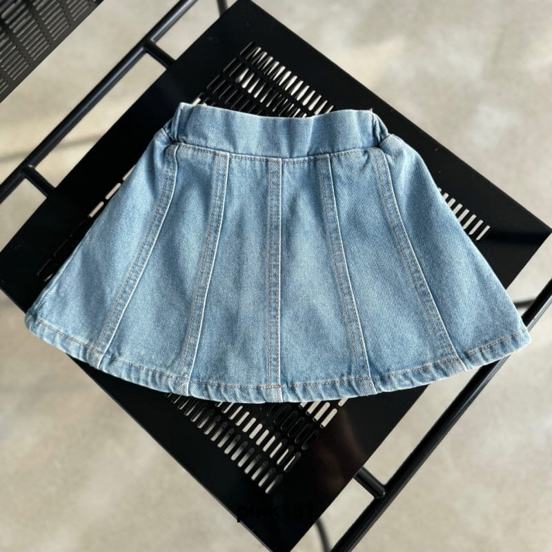 Pink151 - Korean Children Fashion - #magicofchildhood - Slit Denim Skirt