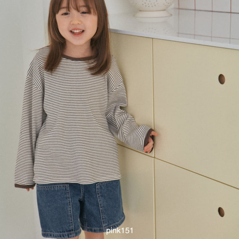 Pink151 - Korean Children Fashion - #minifashionista - Color Piping Tee
