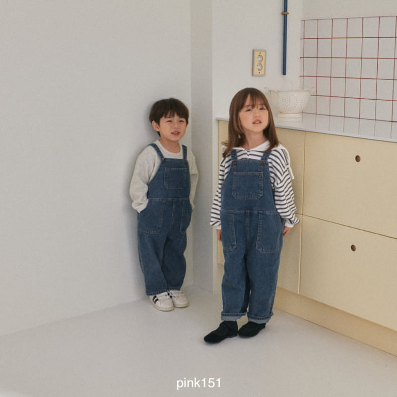 Pink151 - Korean Children Fashion - #minifashionista - Bold Dungarees Pants - 5