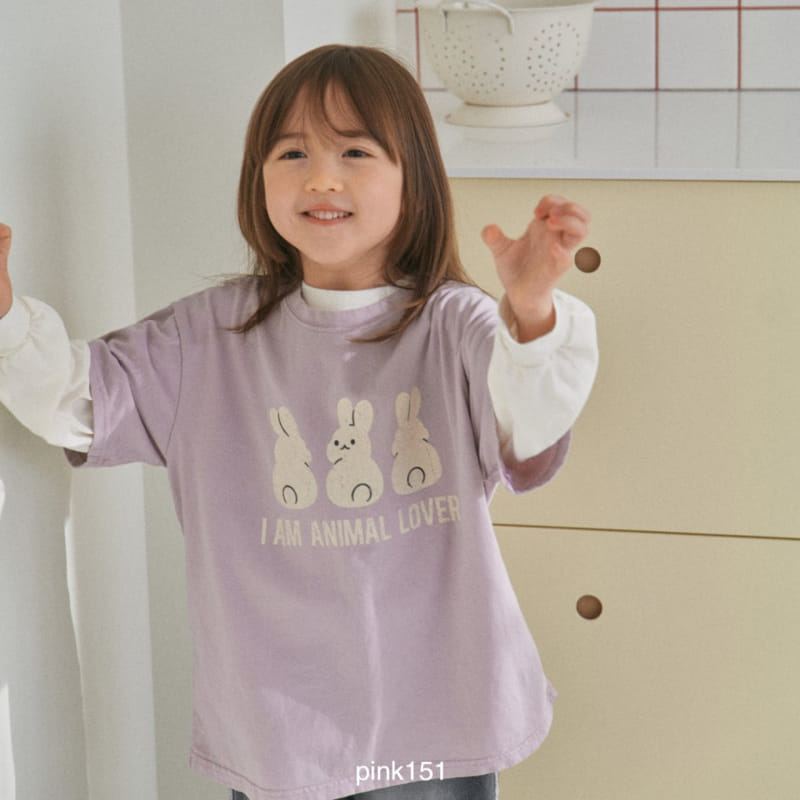 Pink151 - Korean Children Fashion - #minifashionista - Rabbit Short Sleeve Tee - 4