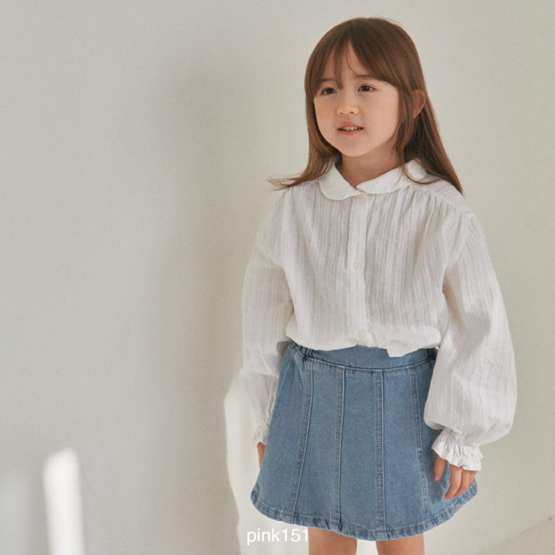 Pink151 - Korean Children Fashion - #prettylittlegirls - Slit Denim Skirt - 3