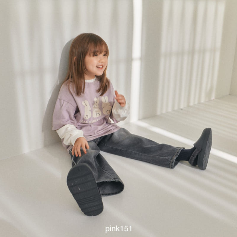 Pink151 - Korean Children Fashion - #todddlerfashion - Rabbit Short Sleeve Tee - 5