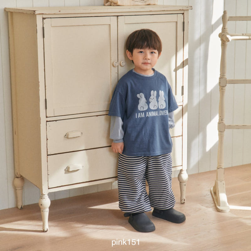 Pink151 - Korean Children Fashion - #toddlerclothing - Rabbit Short Sleeve Tee - 6