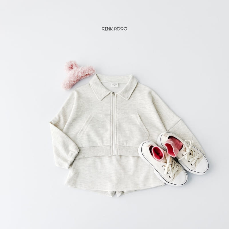 Pinkroro - Korean Children Fashion - #childofig - Love Collar Crop Zip Up  - 10