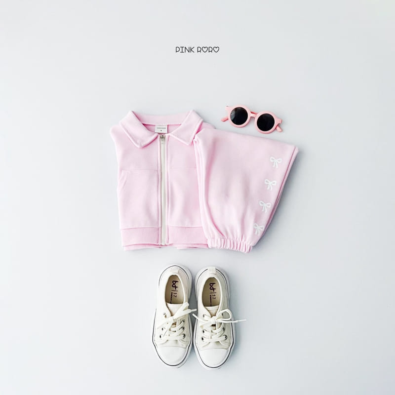 Pinkroro - Korean Children Fashion - #childrensboutique - Love Collar Crop Zip Up  - 11
