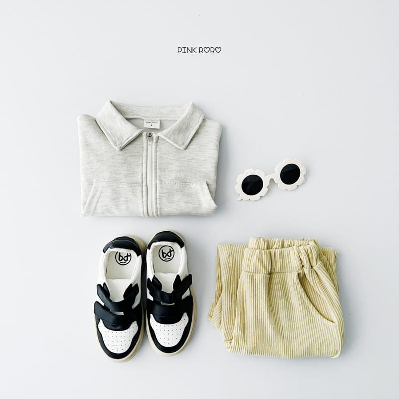 Pinkroro - Korean Children Fashion - #stylishchildhood - Love Collar Crop Zip Up  - 9