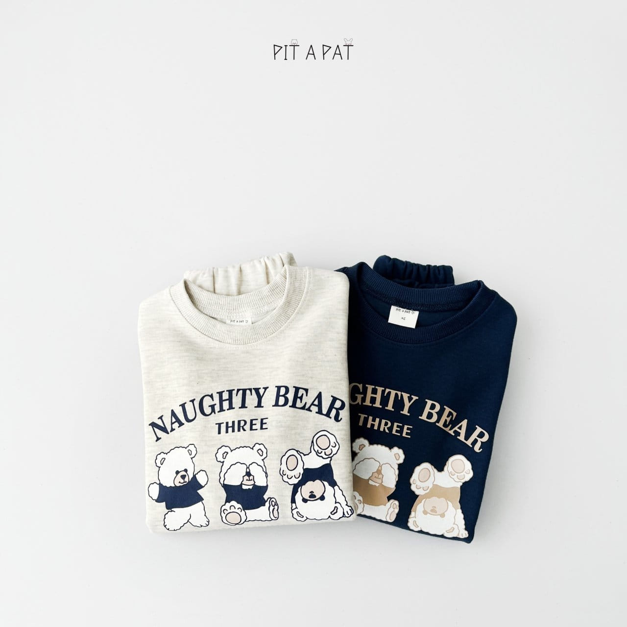 Pitapat - Korean Children Fashion - #childofig - Three Bears Top Bottom Set