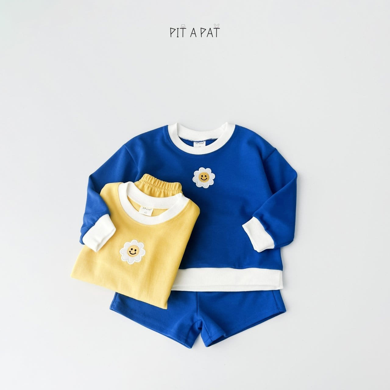 Pitapat - Korean Children Fashion - #kidsstore - Flower Class Kindergarten Top Bottom Set - 3