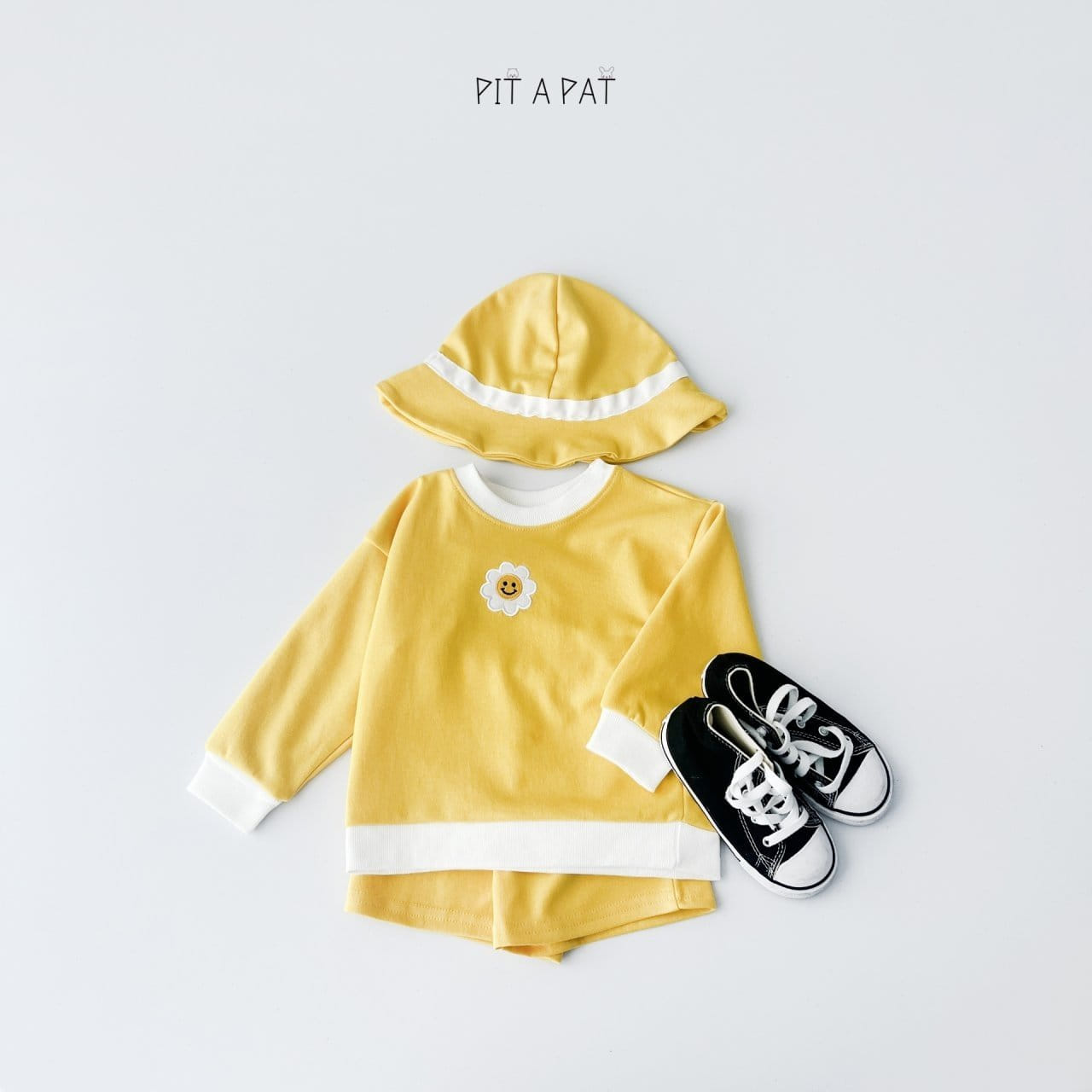 Pitapat - Korean Children Fashion - #minifashionista - Flower Class Kindergarten Top Bottom Set - 8