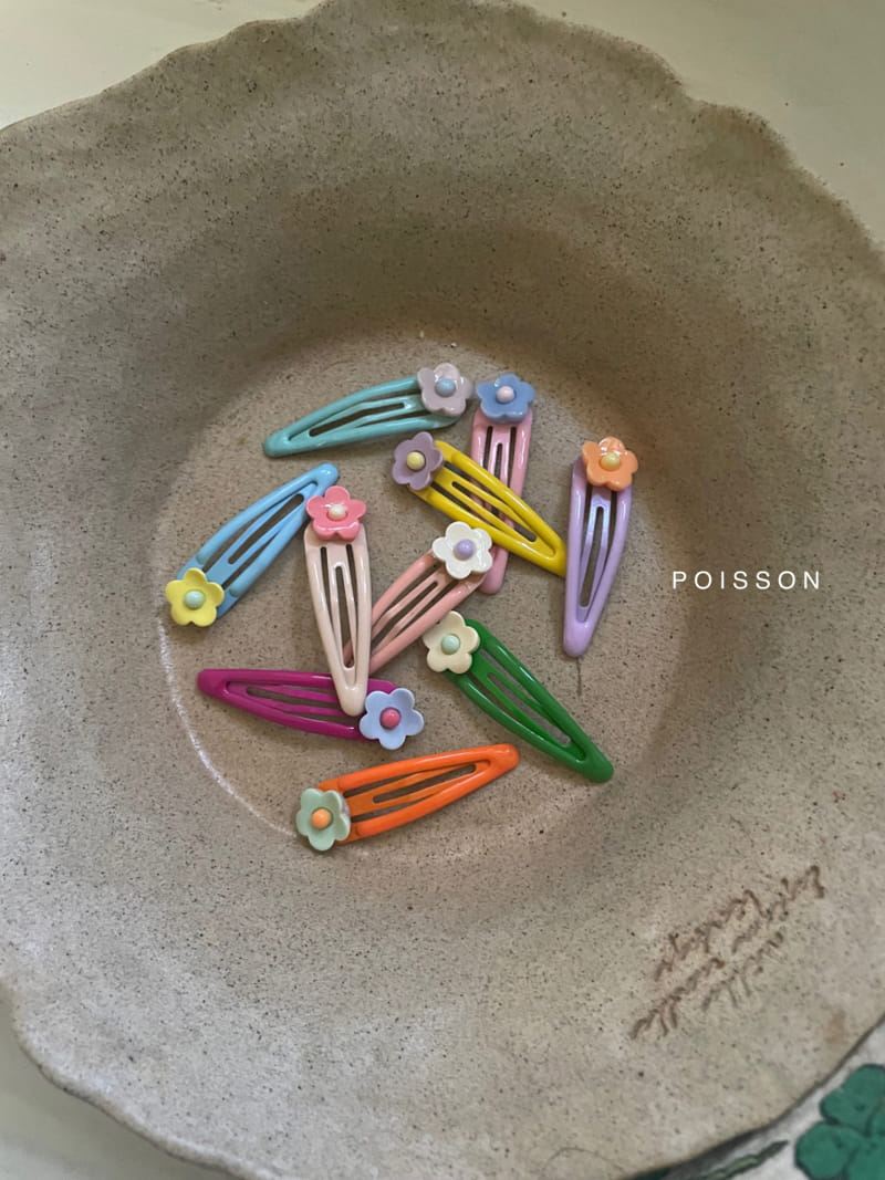 Poisson - Korean Children Fashion - #Kfashion4kids - Flower Ddak Pin Set - 2