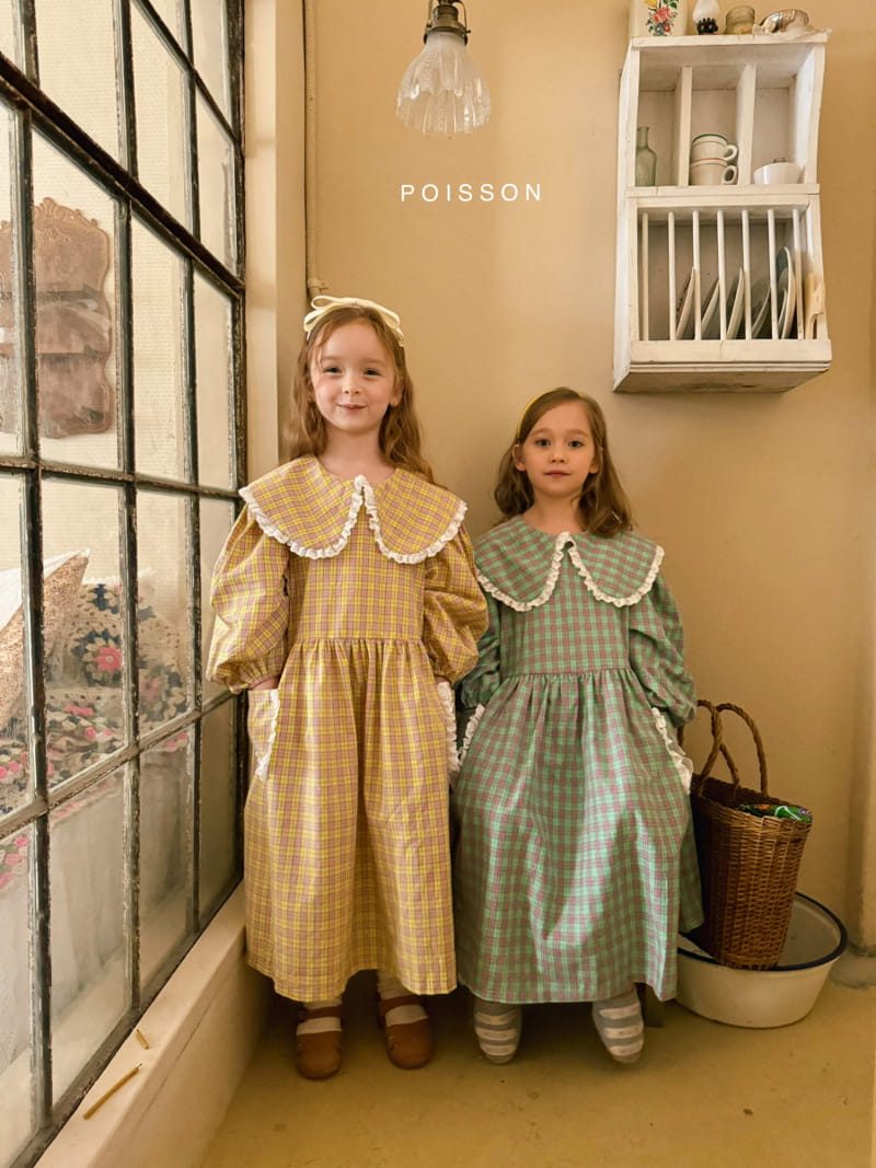 Poisson - Korean Children Fashion - #childrensboutique - Make Check One-Piece - 5
