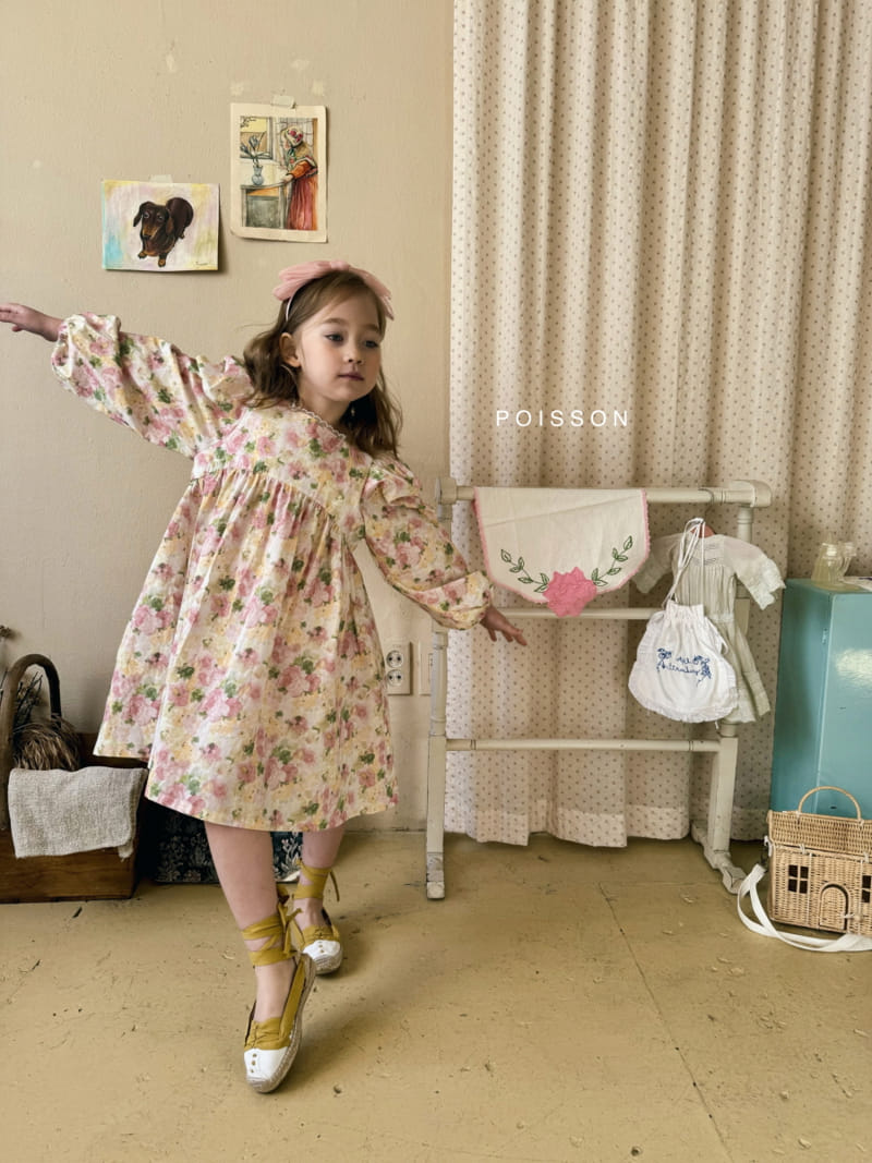 Poisson - Korean Children Fashion - #designkidswear - Rose One-Piece - 5