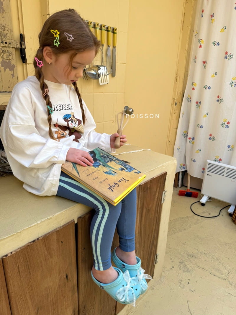 Poisson - Korean Children Fashion - #designkidswear - Line Leggings