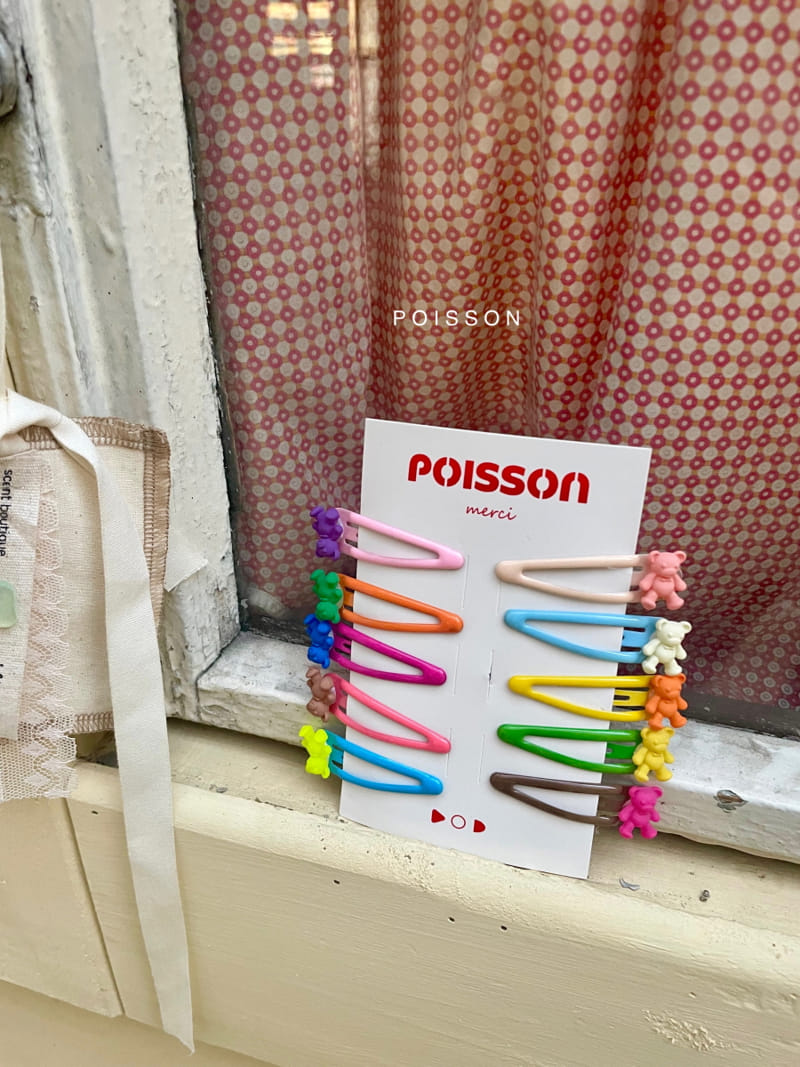 Poisson - Korean Children Fashion - #designkidswear - Bear Ddak Pin Set - 5