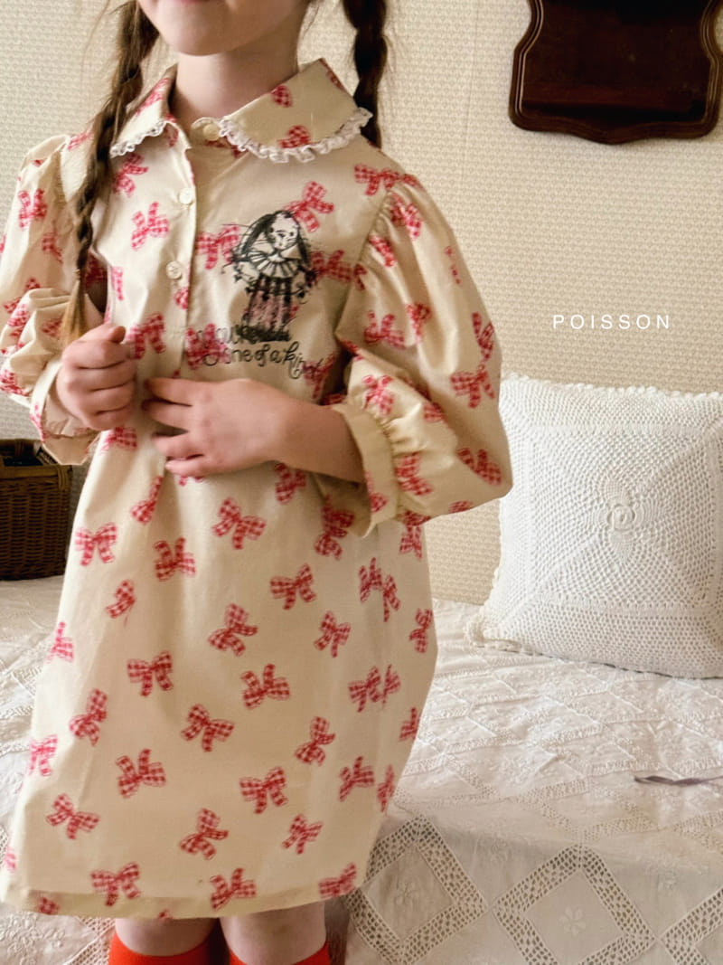 Poisson - Korean Children Fashion - #discoveringself - Ribbon Mini One-Piece - 6