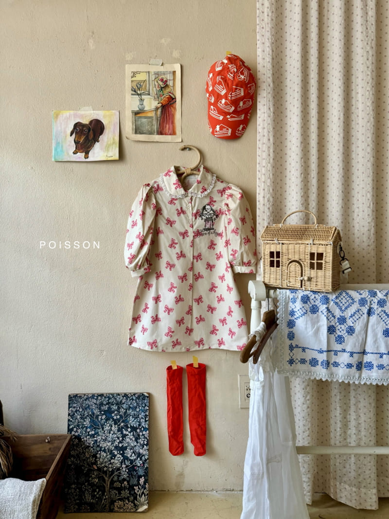 Poisson - Korean Children Fashion - #kidsshorts - Ribbon Mini One-Piece - 8