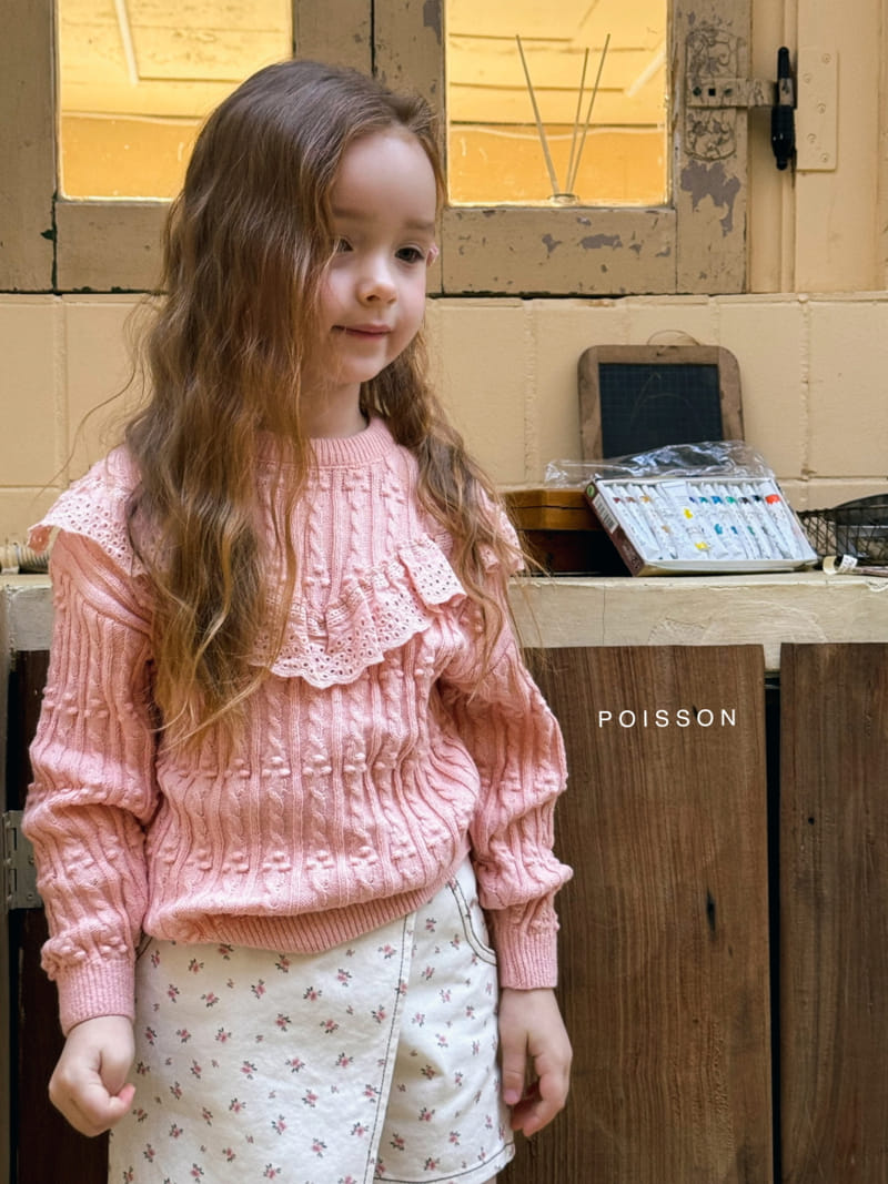 Poisson - Korean Children Fashion - #kidsstore - Lisa Frill Knit - 3