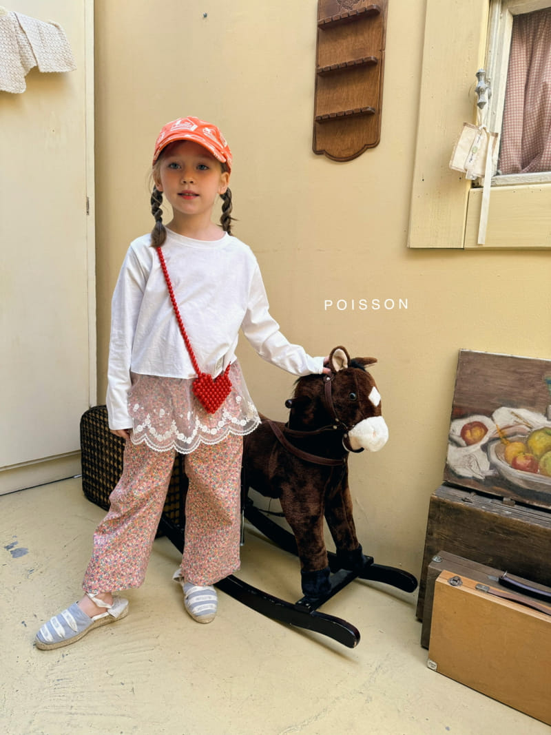 Poisson - Korean Children Fashion - #kidsstore - Lone Lace Tee - 2