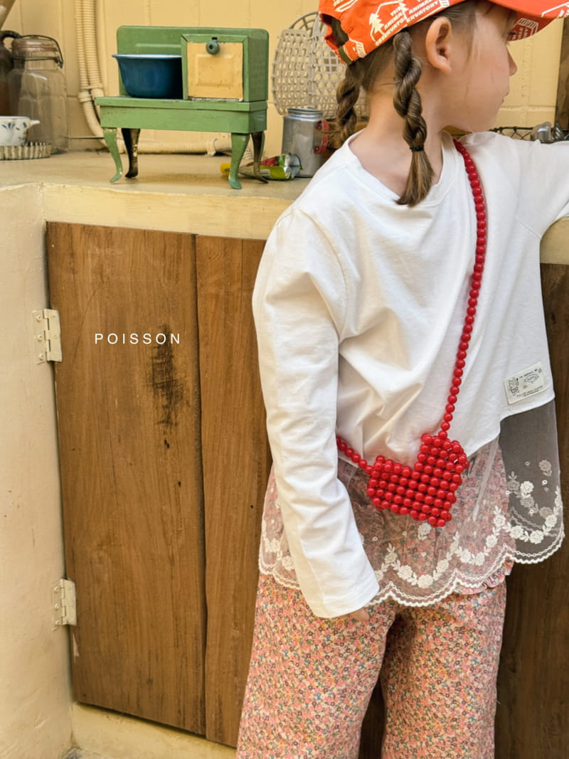 Poisson - Korean Children Fashion - #kidzfashiontrend - Lone Lace Tee - 3