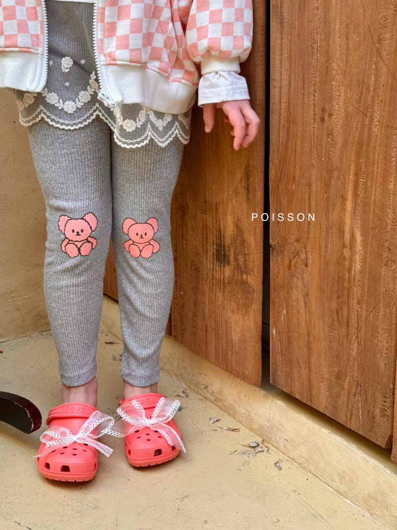 Poisson - Korean Children Fashion - #littlefashionista - Bear Leggings - 7