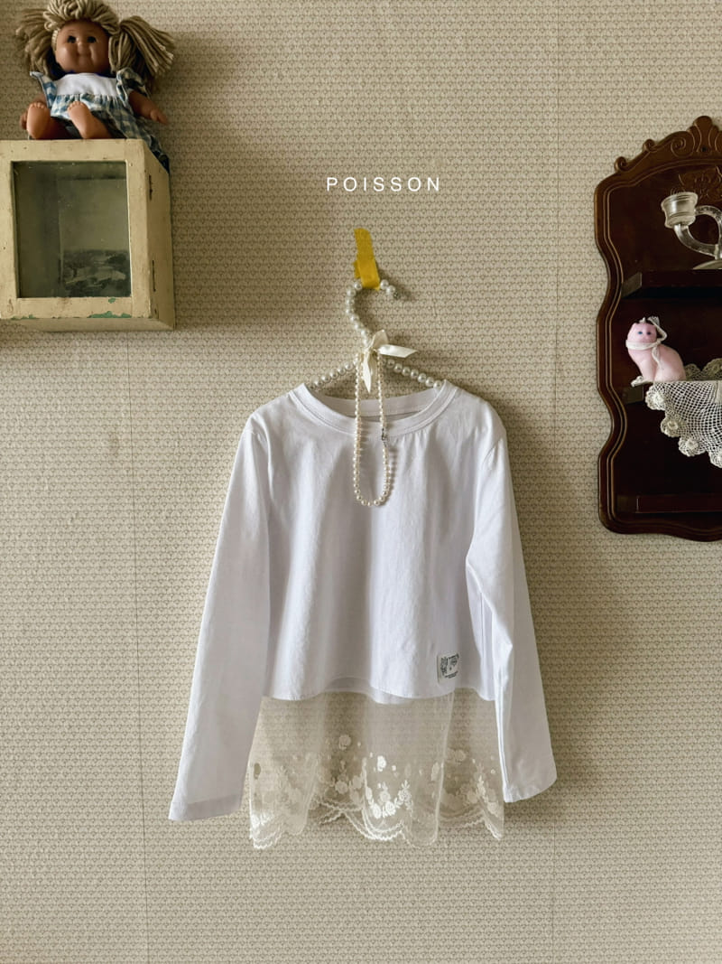 Poisson - Korean Children Fashion - #littlefashionista - Lone Lace Tee - 5
