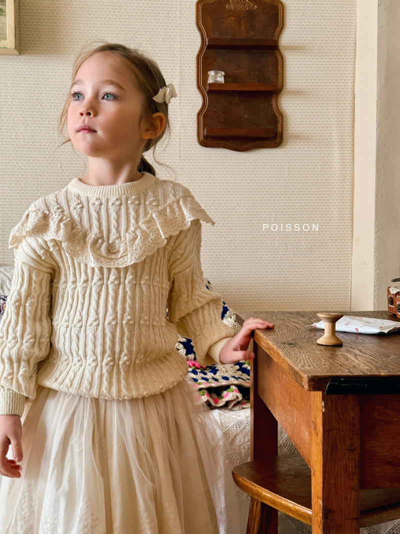 Poisson - Korean Children Fashion - #prettylittlegirls - Lisa Frill Knit - 9