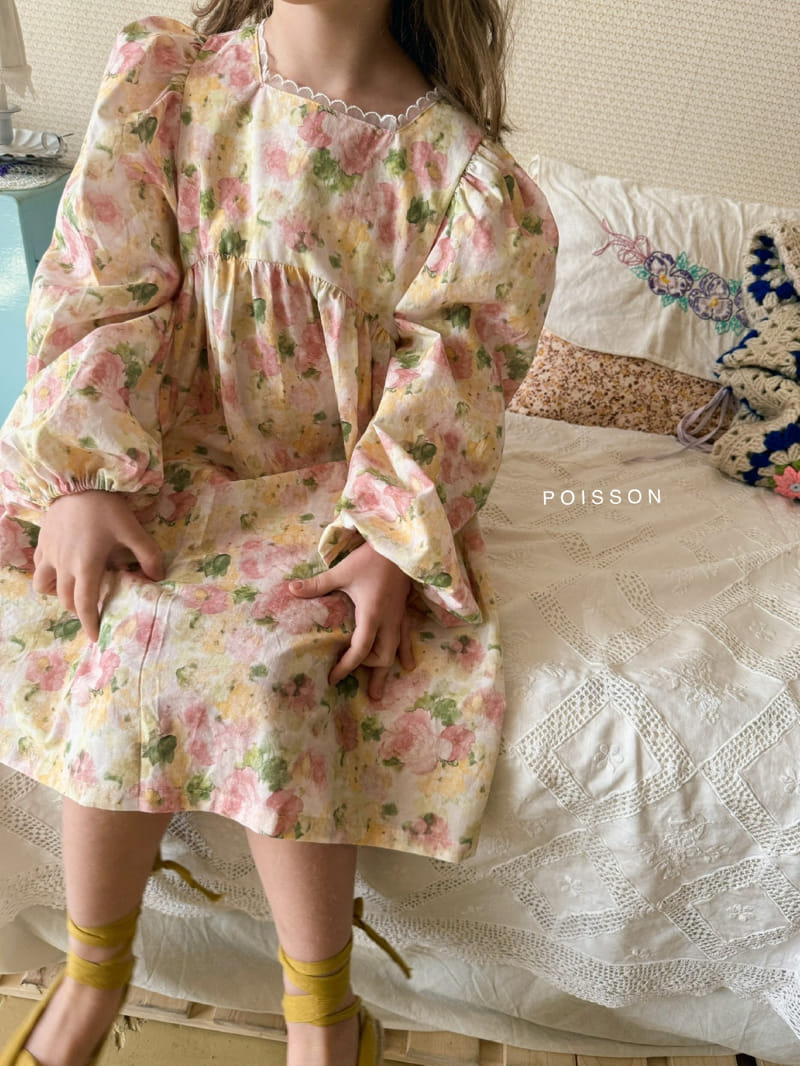 Poisson - Korean Children Fashion - #stylishchildhood - Rose One-Piece - 2
