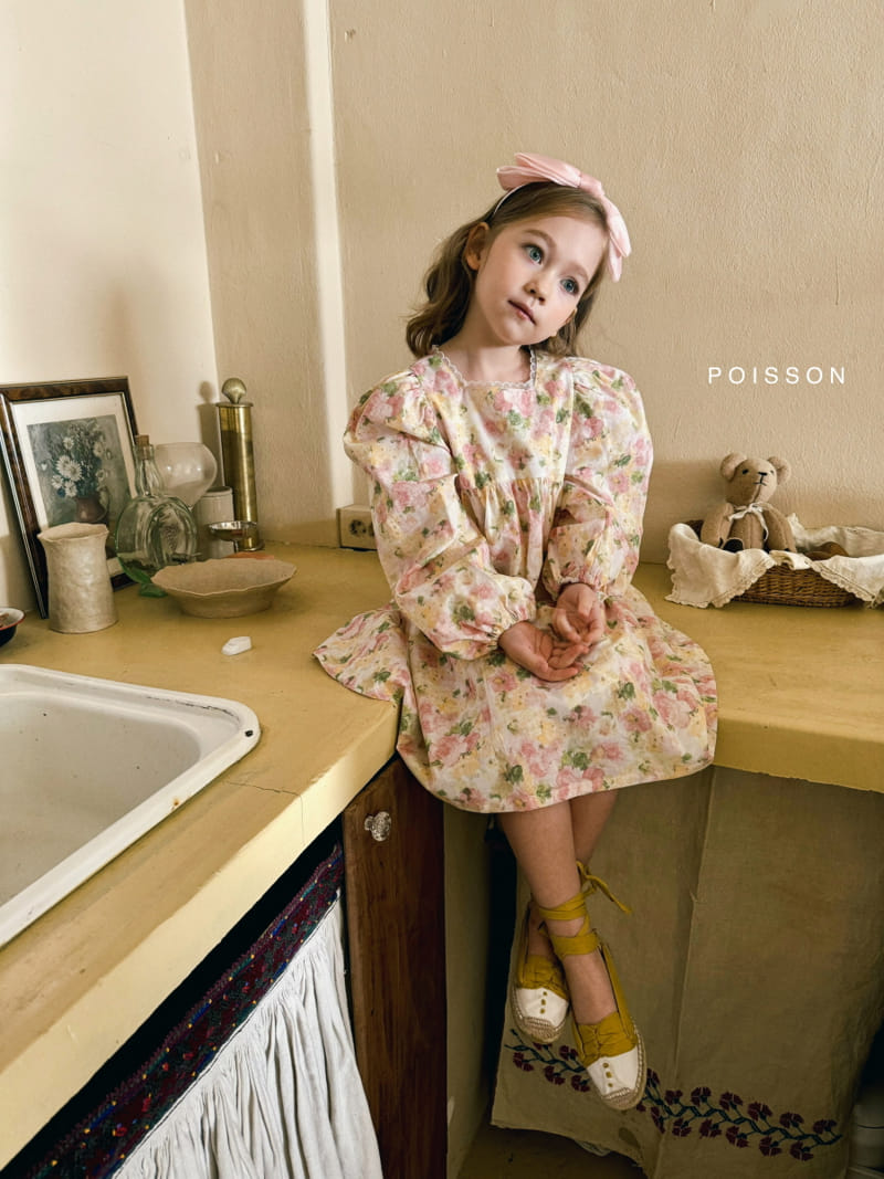 Poisson - Korean Children Fashion - #toddlerclothing - Rose One-Piece