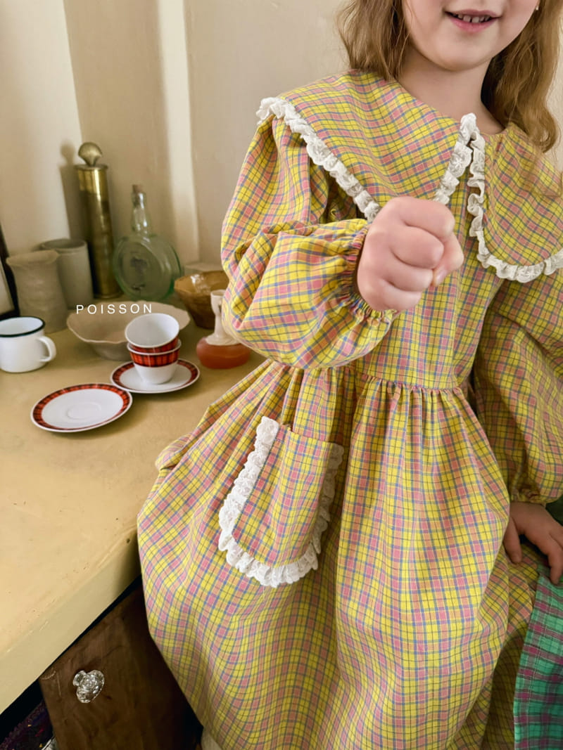 Poisson - Korean Children Fashion - #toddlerclothing - Make Check One-Piece - 2