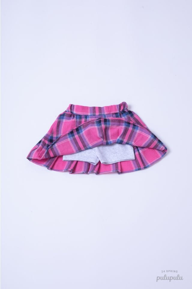 Pulupulu - Korean Children Fashion - #childofig - Pleated Check Skirt - 9