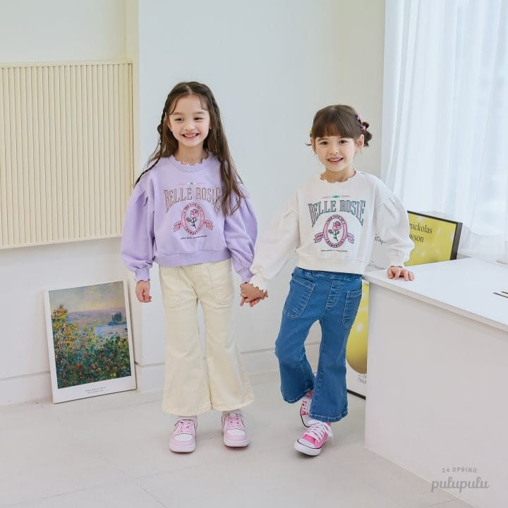 Pulupulu - Korean Children Fashion - #childofig - Rose Frill Sweatshirt - 4