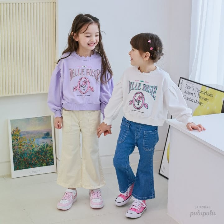 Pulupulu - Korean Children Fashion - #designkidswear - Rose Frill Sweatshirt - 5