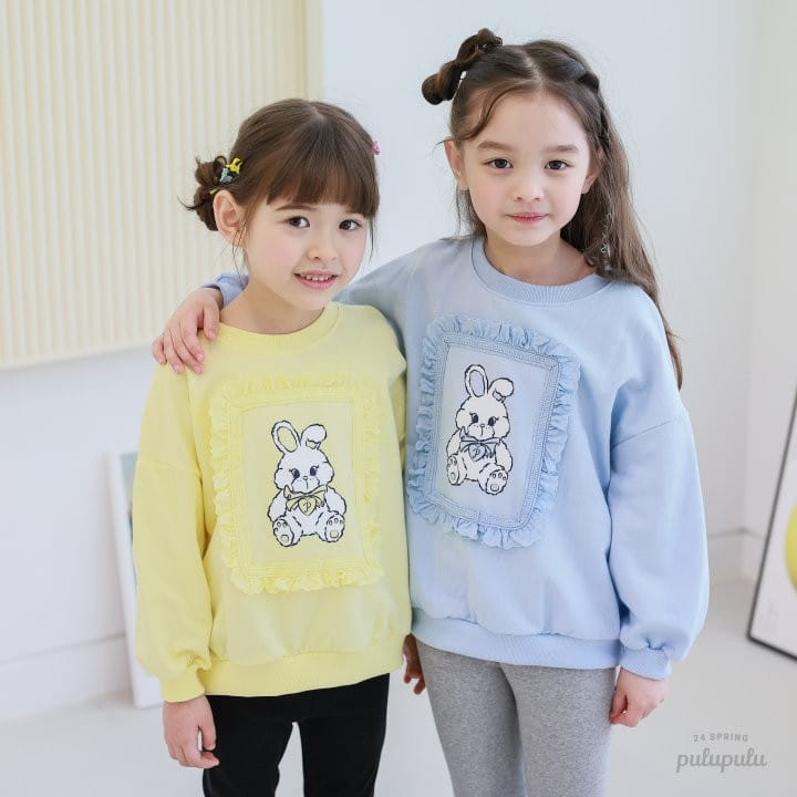 Pulupulu - Korean Children Fashion - #fashionkids - Bunny Lace Sweatshirt