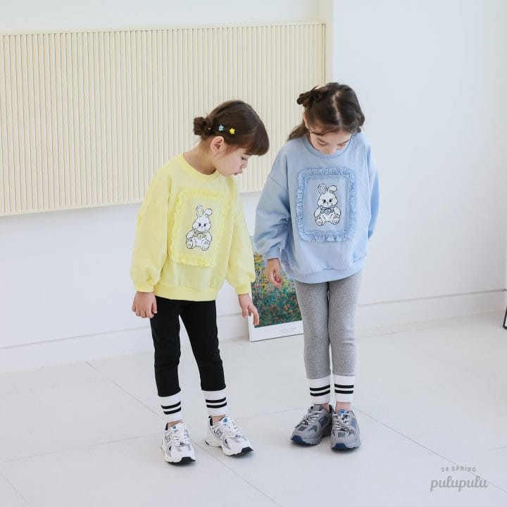 Pulupulu - Korean Children Fashion - #kidsstore - Bunny Lace Sweatshirt - 3