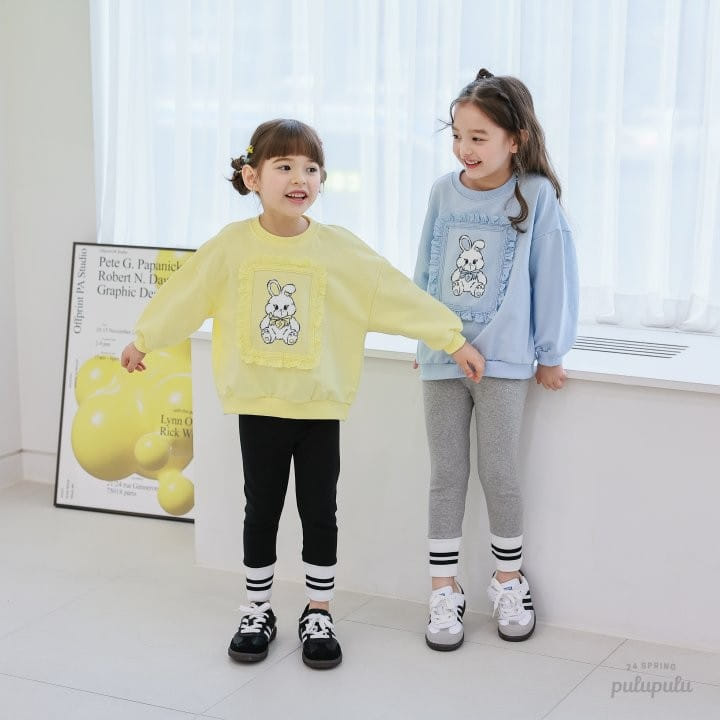 Pulupulu - Korean Children Fashion - #kidsstore - Bunny Lace Sweatshirt - 4