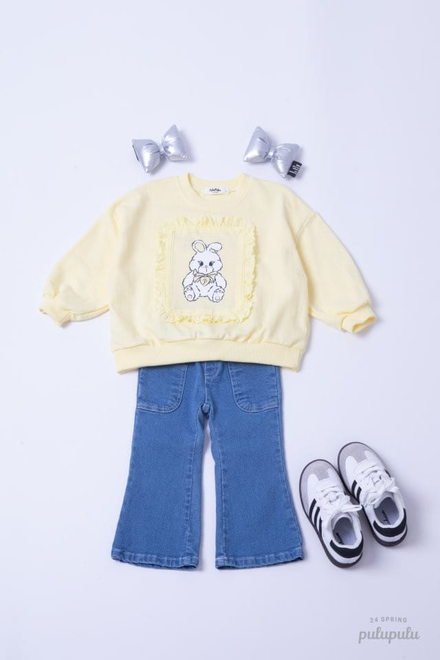 Pulupulu - Korean Children Fashion - #minifashionista - Bunny Lace Sweatshirt - 8