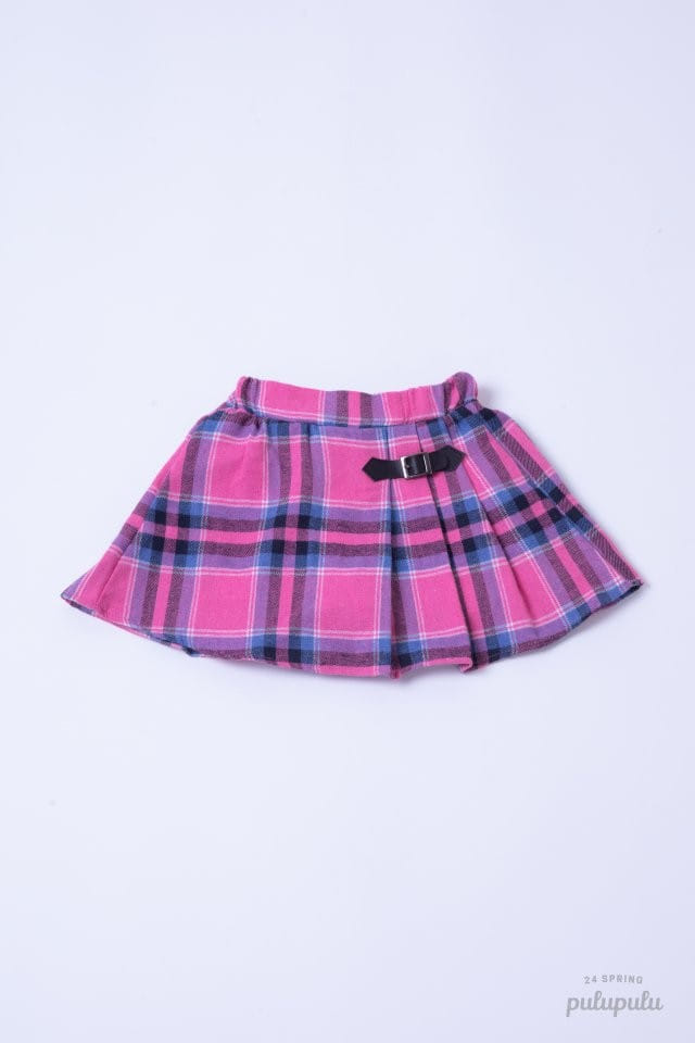 Pulupulu - Korean Children Fashion - #minifashionista - Pleated Check Skirt - 7