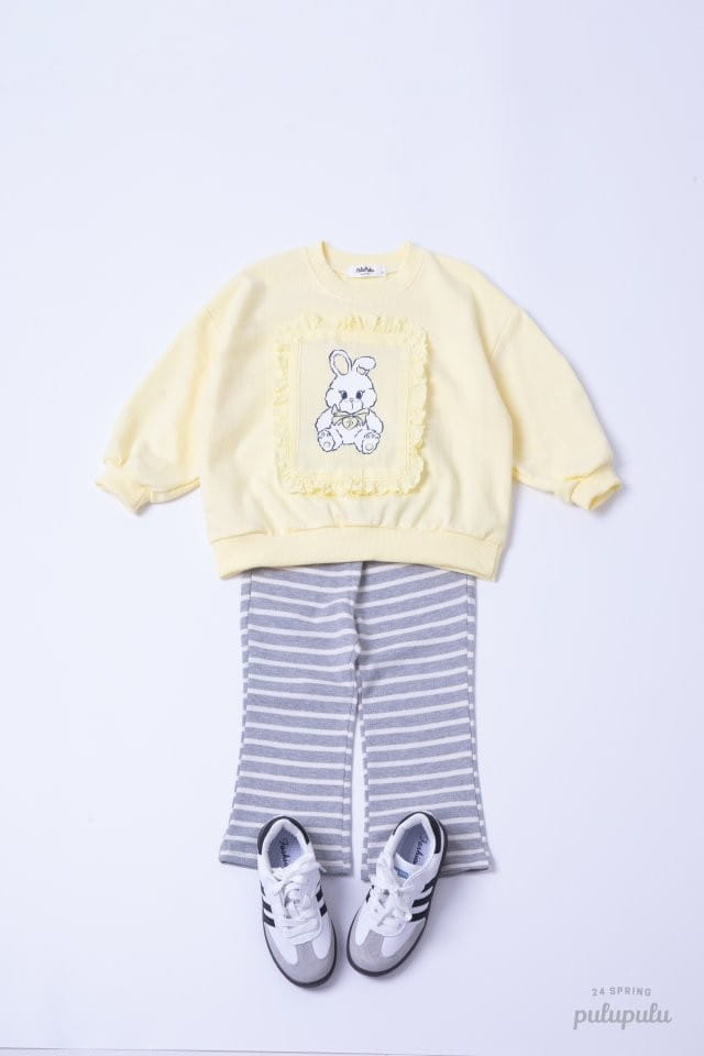 Pulupulu - Korean Children Fashion - #prettylittlegirls - Bunny Lace Sweatshirt - 9