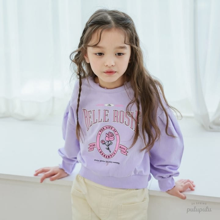 Pulupulu - Korean Children Fashion - #prettylittlegirls - Rose Frill Sweatshirt