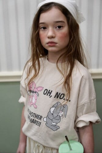 Ramijini - Korean Children Fashion - #prettylittlegirls - Bunnys Tee - 4