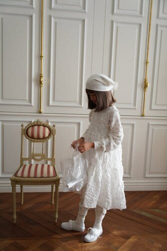 Ramijini - Korean Children Fashion - #kidsshorts - Flat White One-Piece - 5