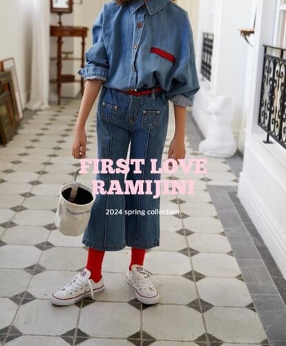 Ramijini - Korean Children Fashion - #kidsstore - Freckle Denim Shirt