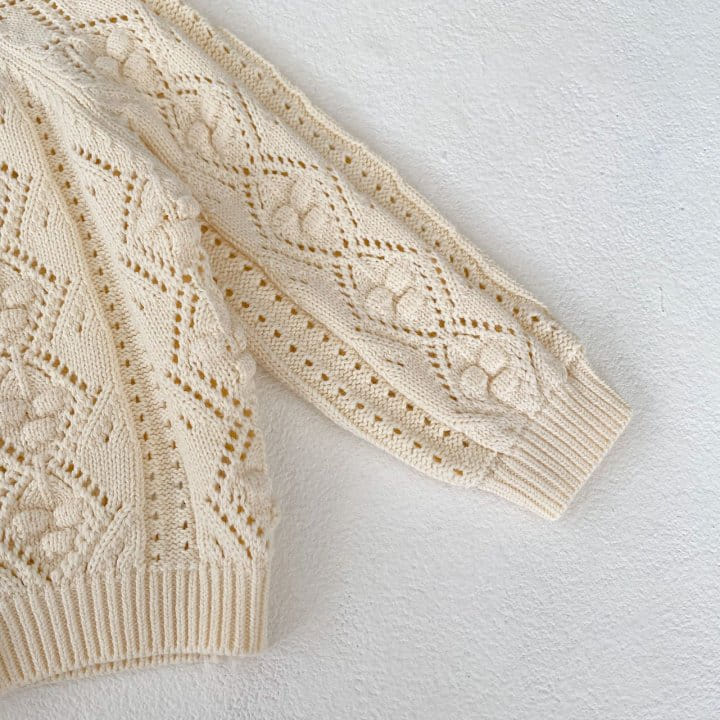 Reve Kid - Korean Baby Fashion - #babywear - Clover Knit Cardigan - 6