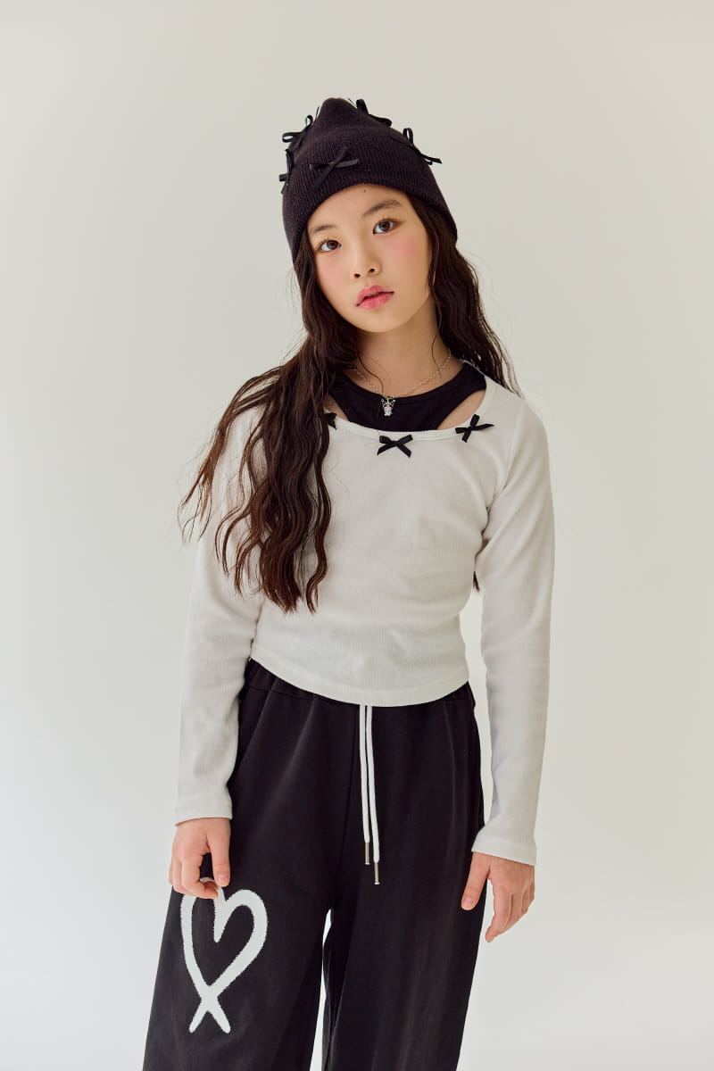 Rilla - Korean Children Fashion - #Kfashion4kids - Heart Jogger Pants - 10