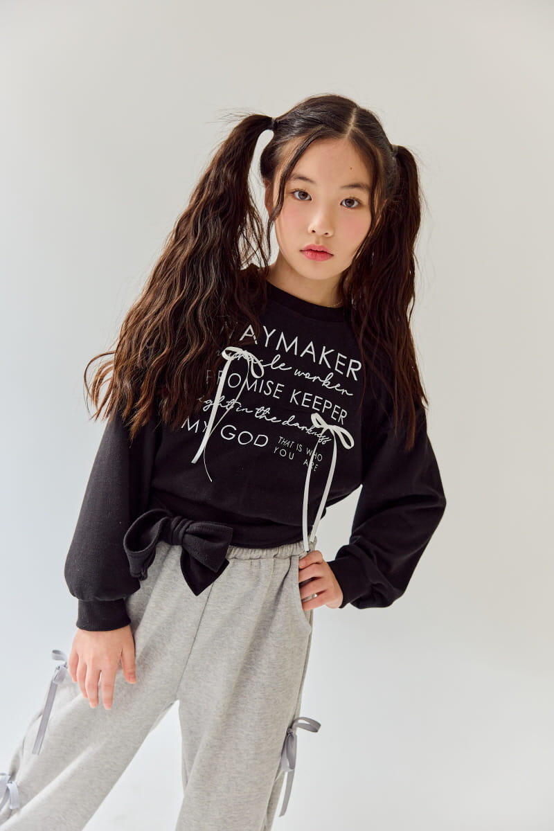 Rilla - Korean Children Fashion - #stylishchildhood - Ribbon Wide Pants - 4