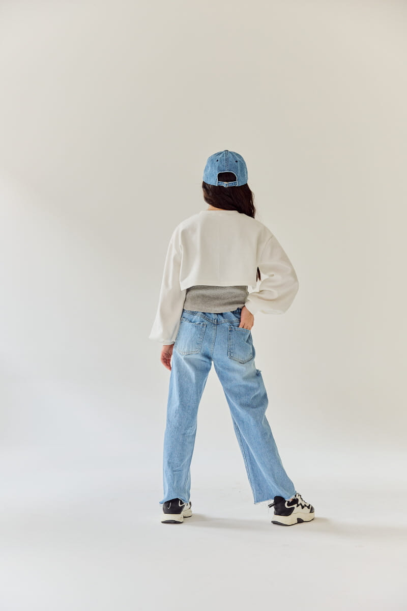 Rilla - Korean Children Fashion - #childofig - Blue Jeans Vintage Pants - 5